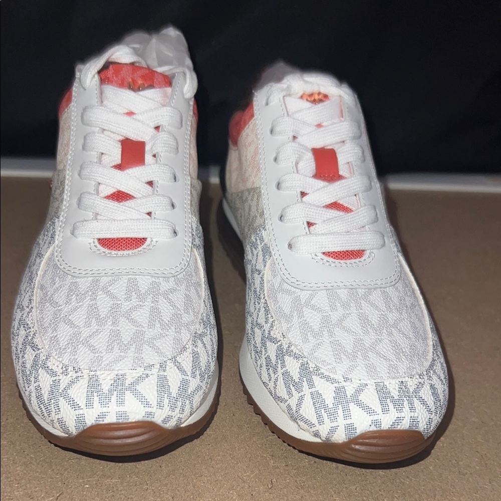 Michael Kors White and Gray Sneakers